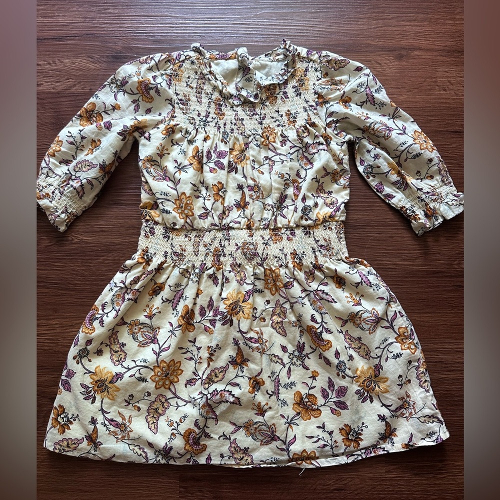 Janie and Jack Cream Floral Dress